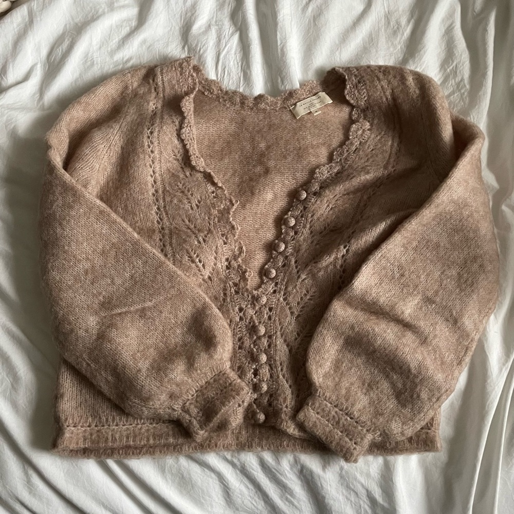 Sezane Angelo Cardigan 
Light beige 
Perfect condition 
Size M